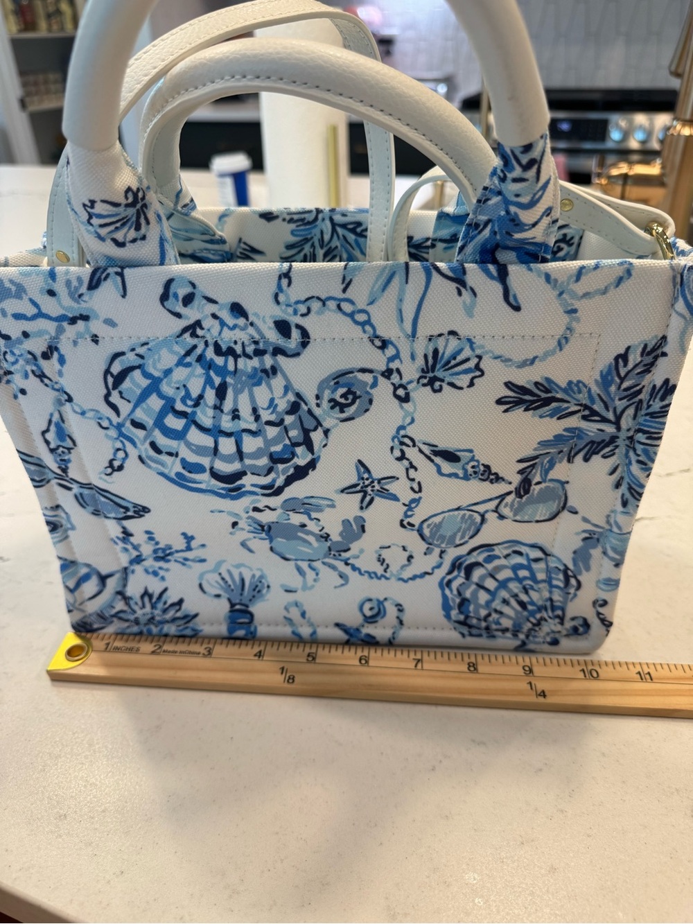 LILLY PULITZER Mini Printed Canvas Tote Bag VGUC - Picture 5 of 6